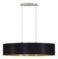 Eclairage Noir et Dore contemporain en version lampadaire 60 W E27