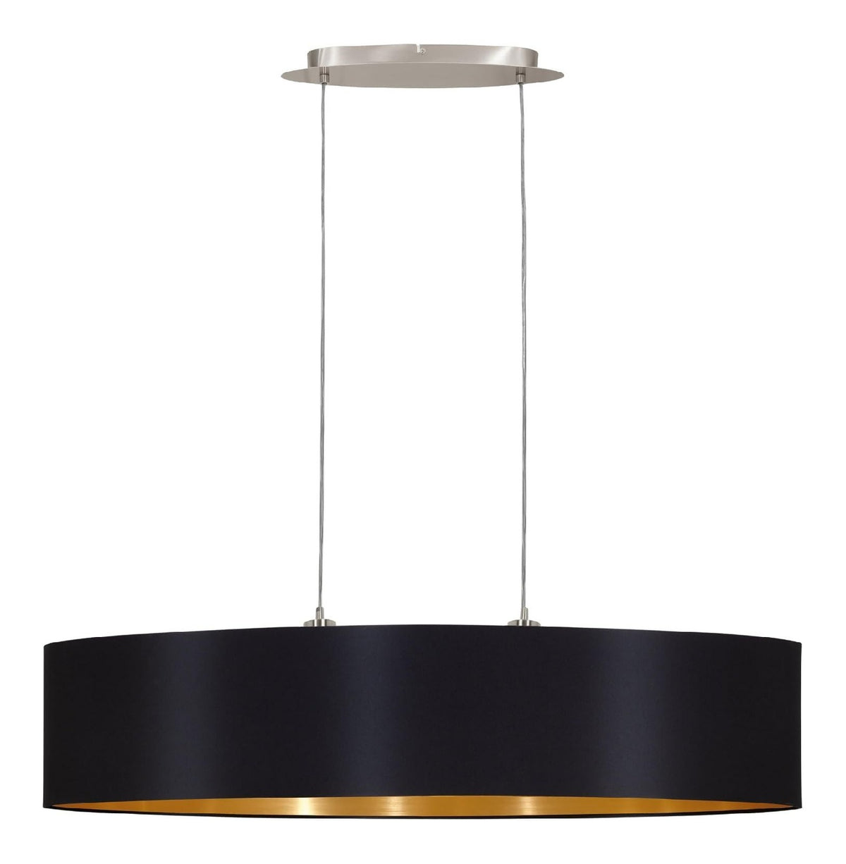Eclairage Noir et Dore contemporain en version lampadaire 60 W E27