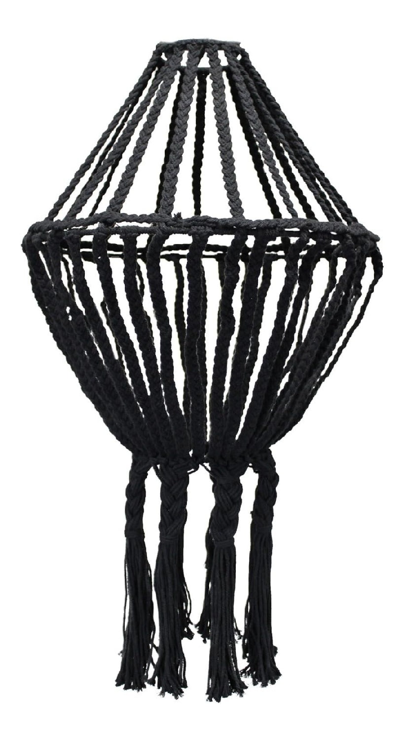 Luminaire Noir a silhouette graphique de type lustre