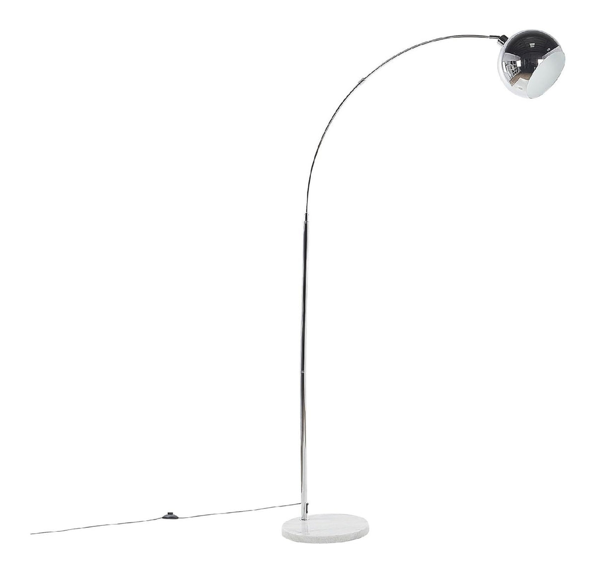 Lampadaire Argente et Ambre au style moderne avec conception fonctionnelle 60 W E27