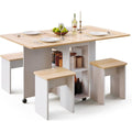 Armoires finition bois structure metal noir