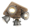 Spot de plafond Gris et Ambre a presence elegante et lumiere agreable IP20 GU10