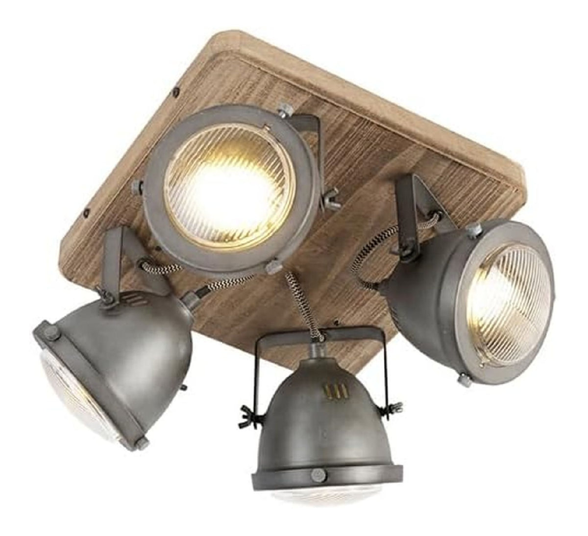 Spot de plafond Gris et Ambre a presence elegante et lumiere agreable IP20 GU10