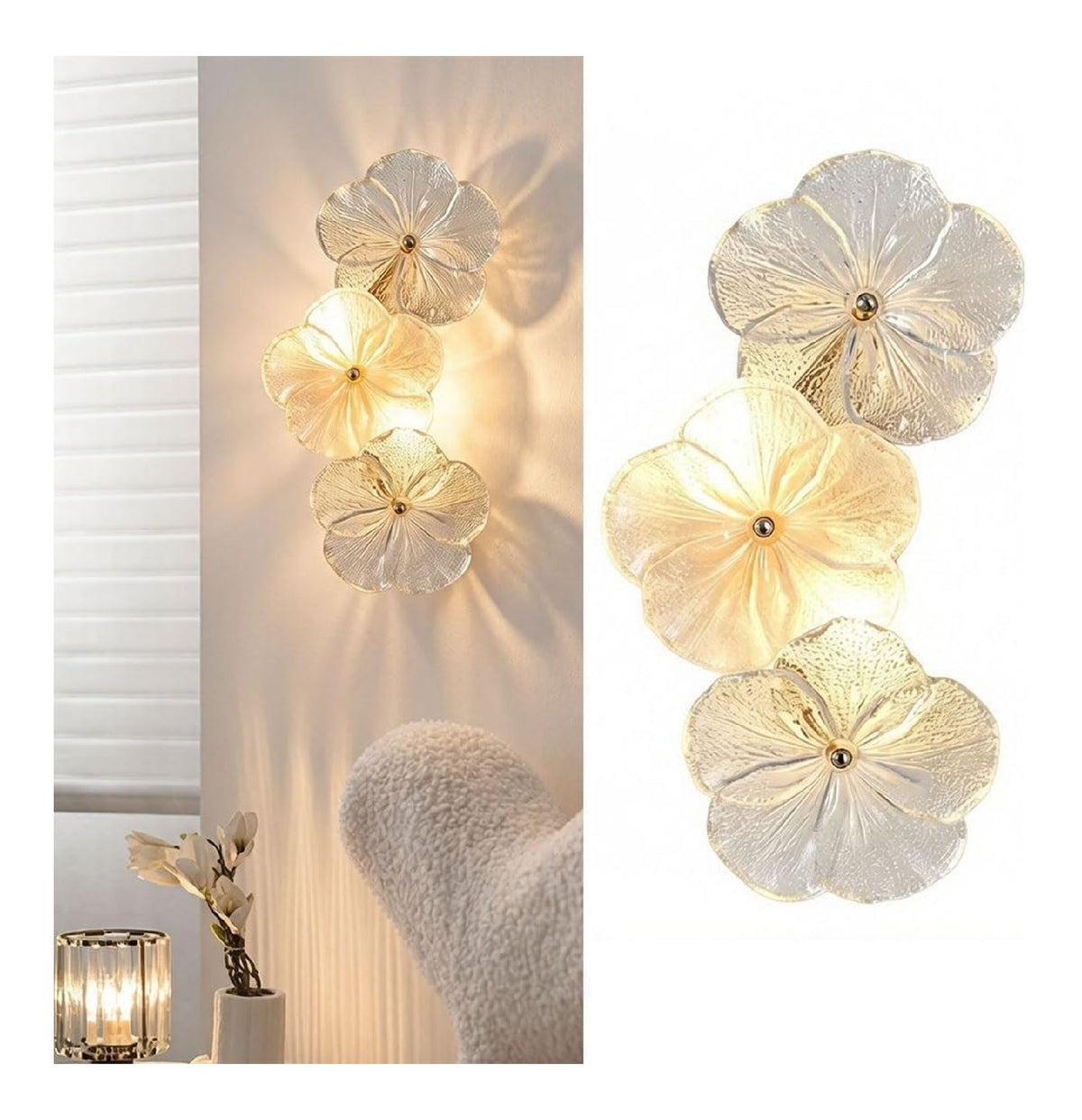 Applique murale Ambre et Beige a presence elegante et lumiere agreable