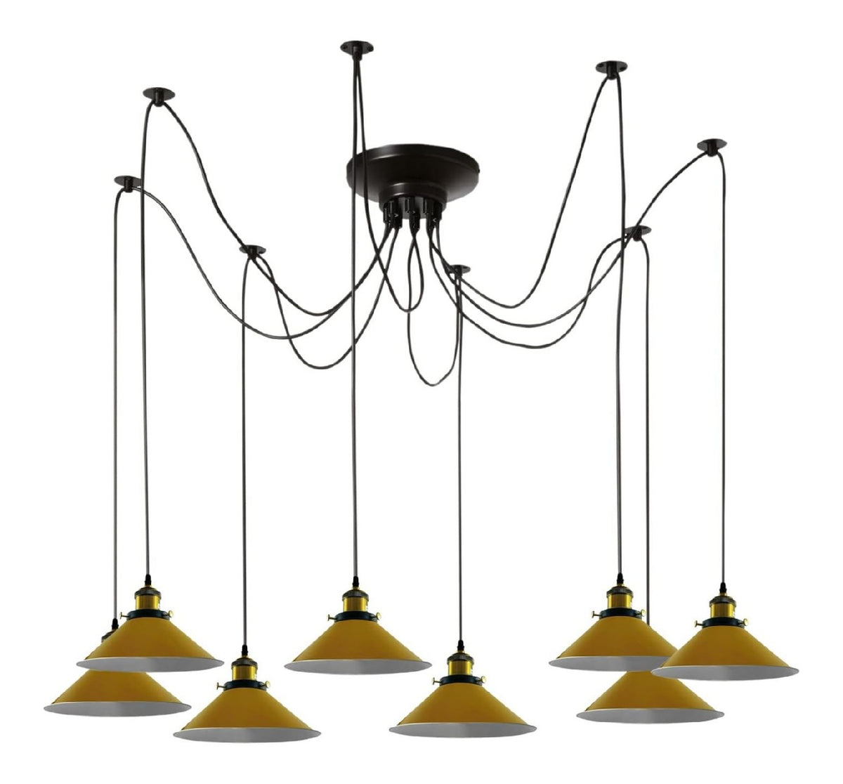 Suspension Ambre et Rose au style moderne avec conception fonctionnelle 60 W E27