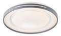 Applique murale decoratif Blanc et Gris avec diffusion lumineuse harmonieuse 30W