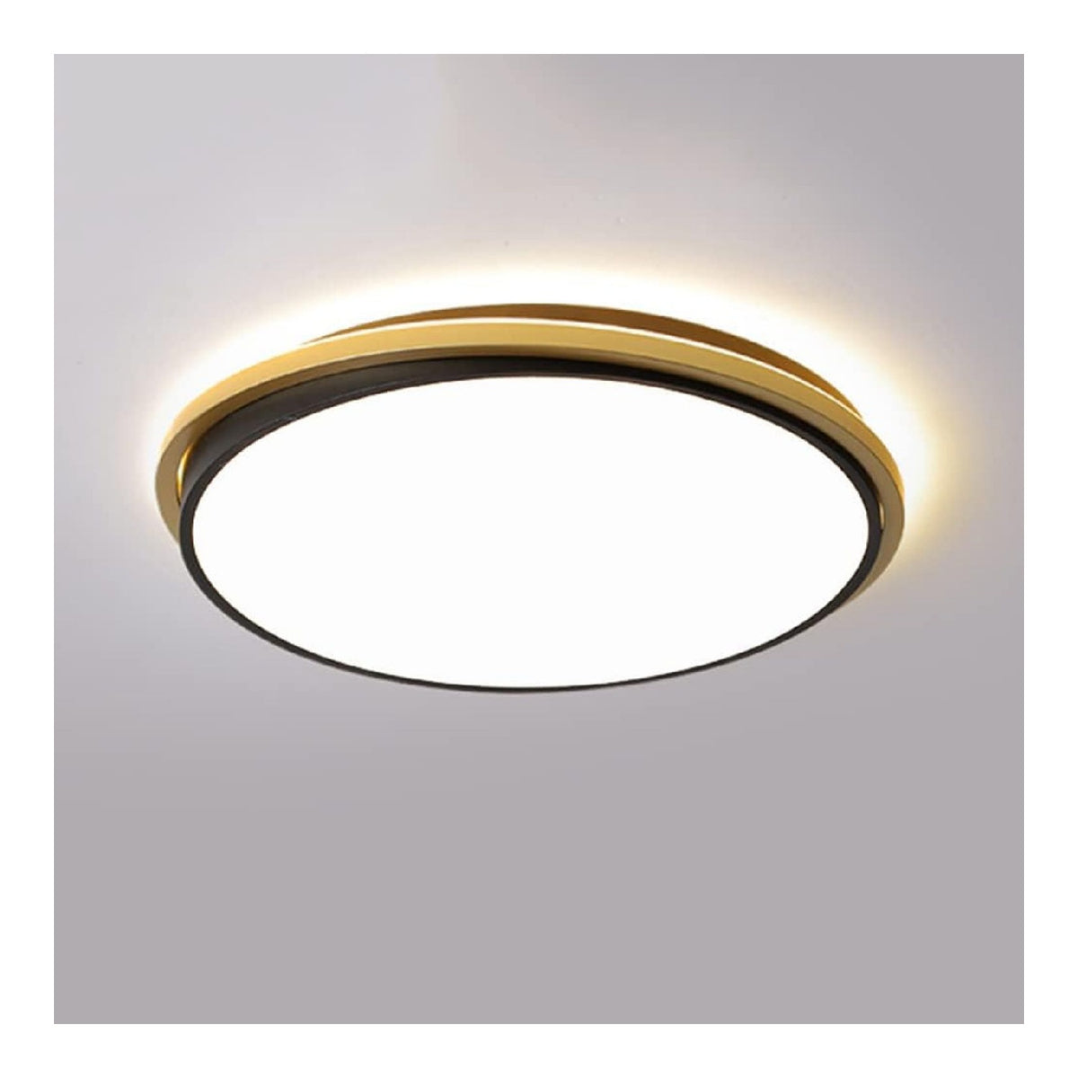 Plafonnier decoratif Noir et Blanc avec diffusion lumineuse harmonieuse N1-3646