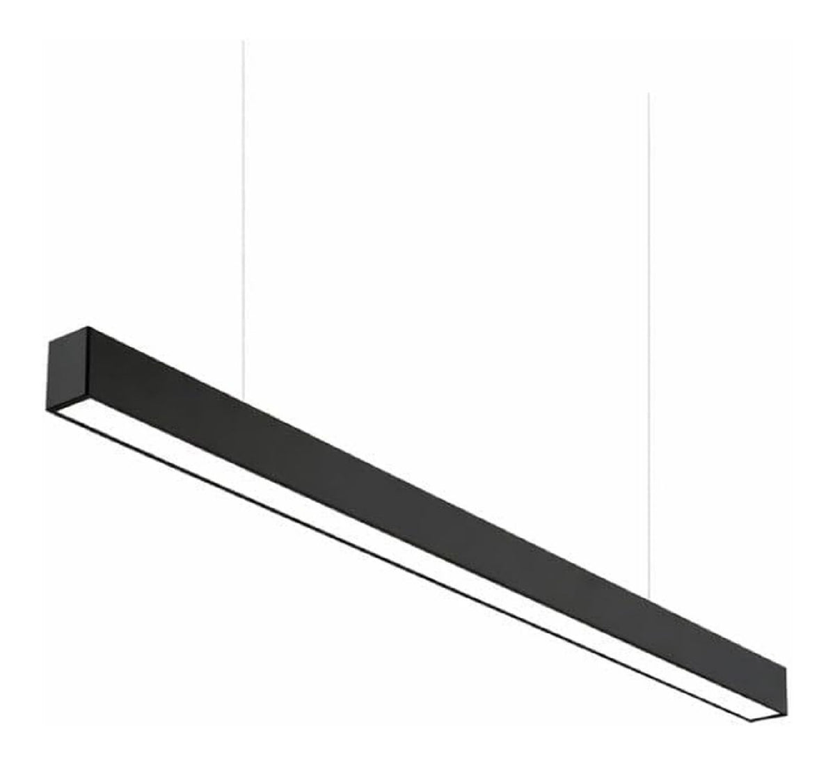 Suspension Noir et Blanc a presence elegante et lumiere agreable 48W IP20 4000K