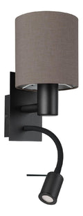 Applique murale Noir et Blanc aux lignes epurees avec eclairage confortable 40 W E27