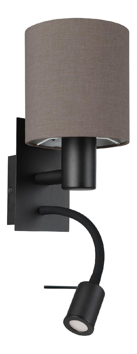 Applique murale Noir et Blanc aux lignes epurees avec eclairage confortable 40 W E27