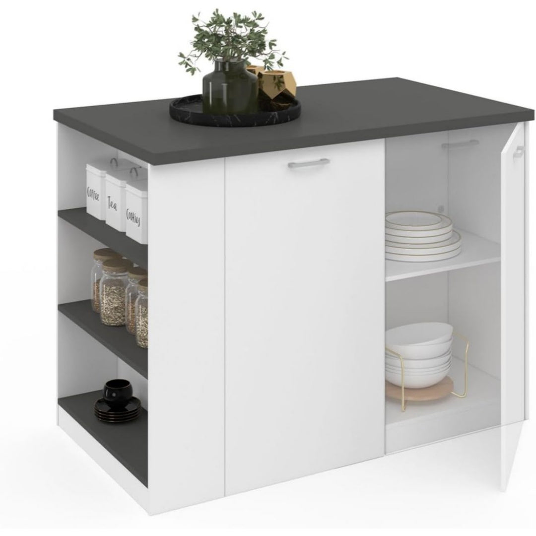 Meubles colonnes reglable finition bois transparent