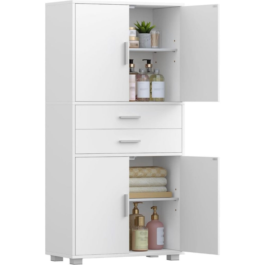 Bureaux avec tiroirs structure metal blanc