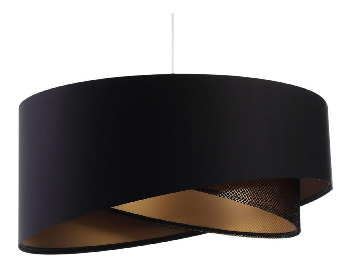 Suspension decoratif Noir et Dore avec diffusion lumineuse harmonieuse 60 W IP20 6X-8841