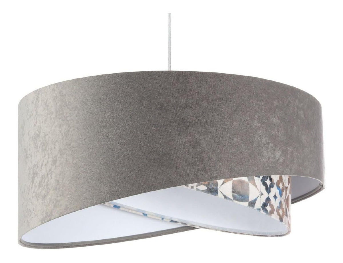 Suspension decoratif Gris et Beige avec diffusion lumineuse harmonieuse 60 W IP20