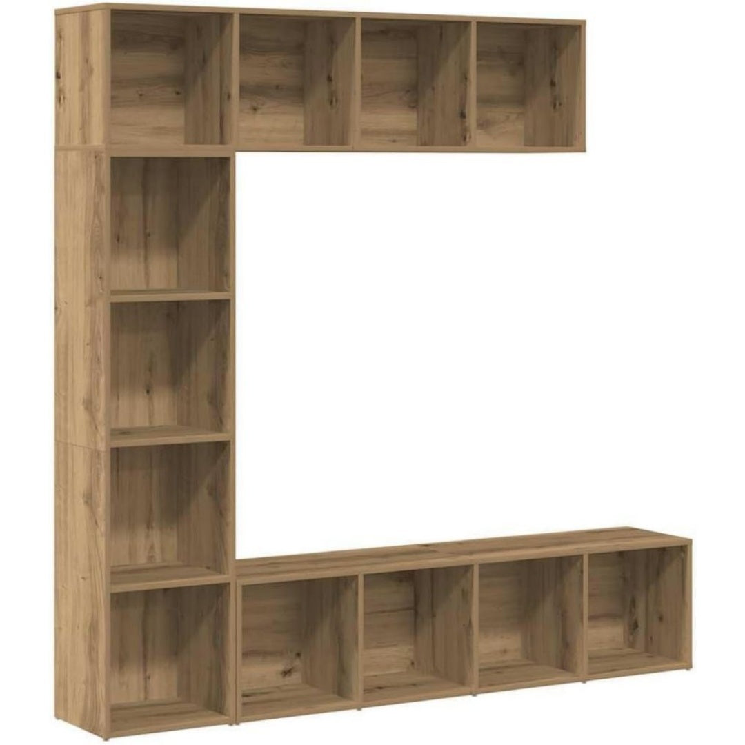 Tables gigognes finition bois structure metal noir variante 2741