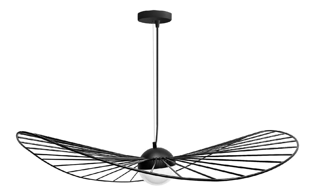Suspension decoratif Noir et Ambre avec diffusion lumineuse harmonieuse