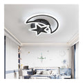 Suspension Noir et Blanc aux lignes epurees avec eclairage confortable 38W 3000K