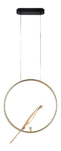 Solution lumineuse Dore et Ambre au dessin sobre en format suspension