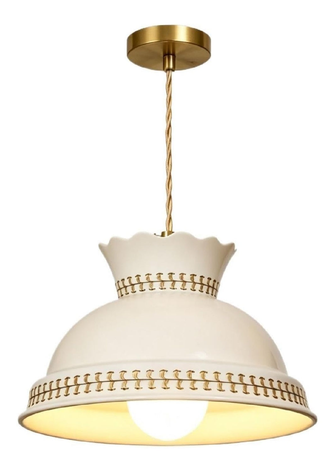 Eclairage Blanc et Dore contemporain en version suspension M4-8268