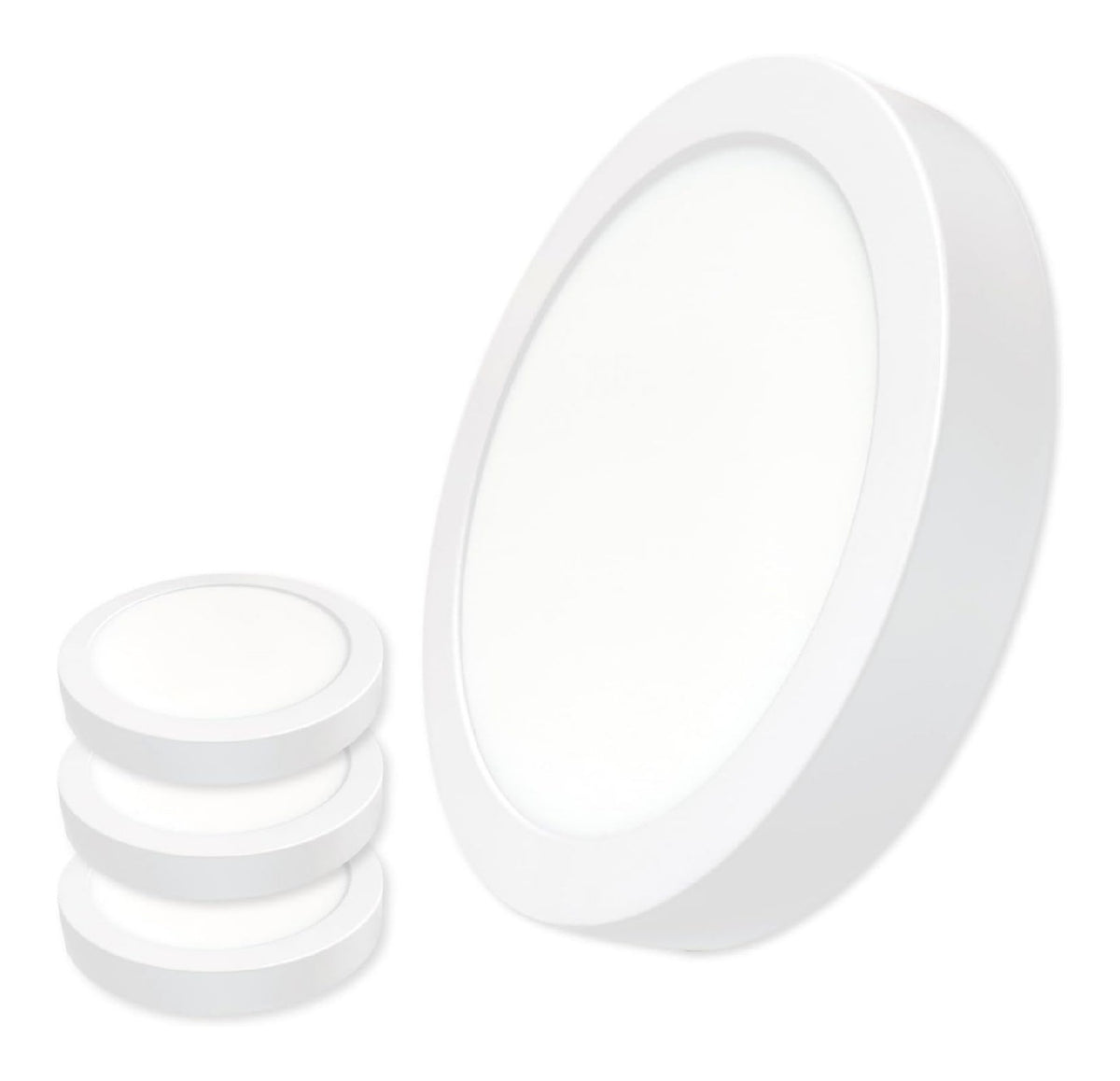 Plafonnier decoratif Blanc avec diffusion lumineuse harmonieuse 24W 6500K