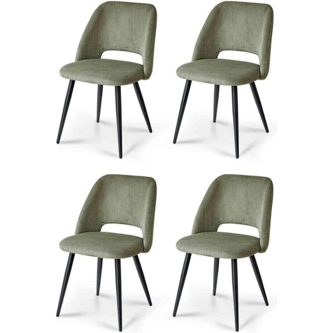 Chaises sur roulettes reglable vert