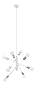 Suspension decoratif Blanc et Ambre avec diffusion lumineuse harmonieuse E27 ZB8-965