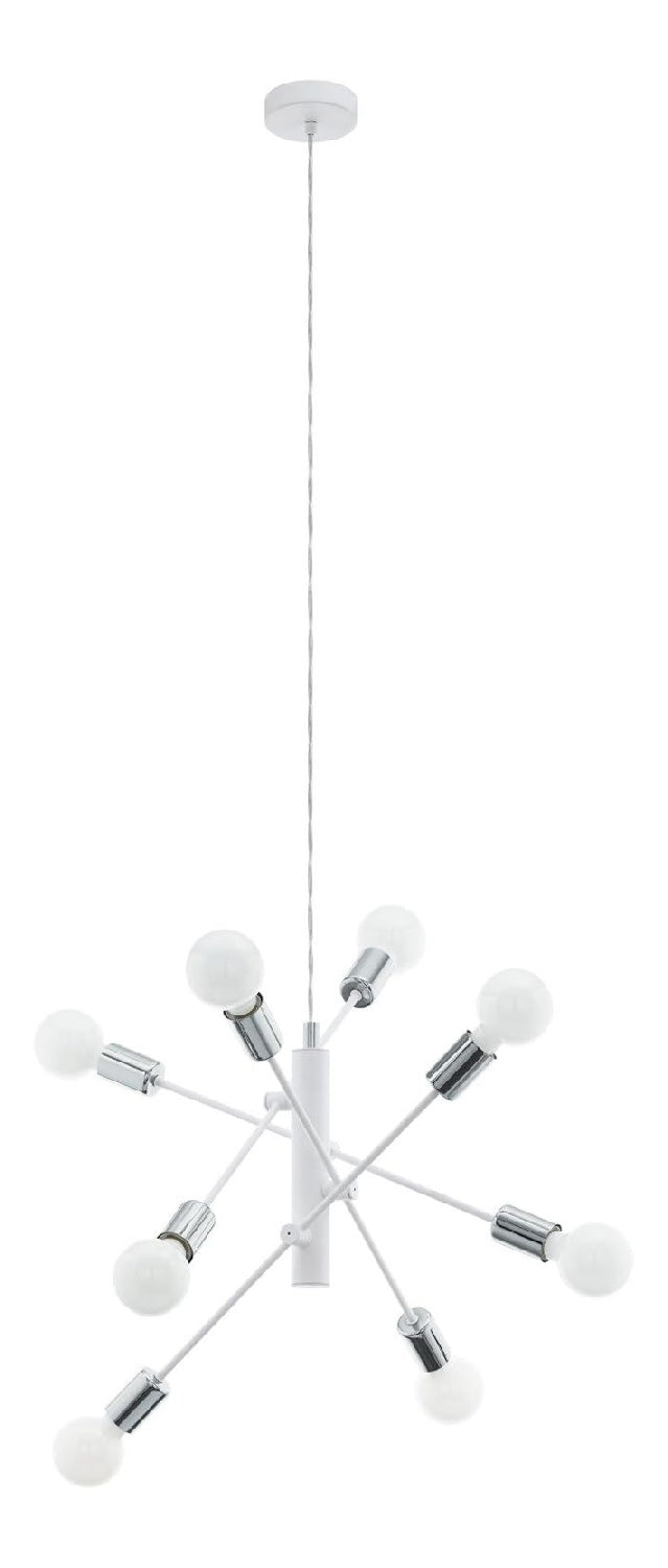 Suspension decoratif Blanc et Ambre avec diffusion lumineuse harmonieuse E27 ZB8-965